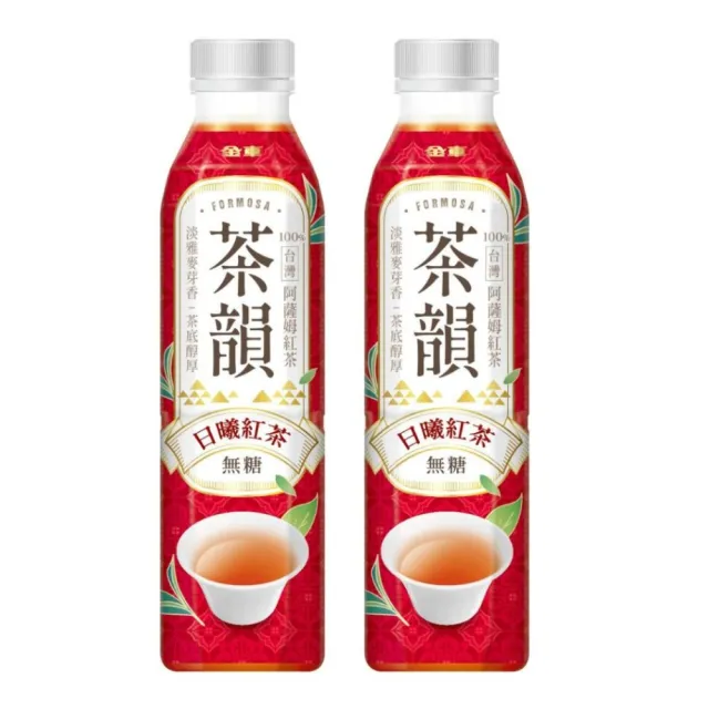 【金車/伯朗】金車茶韻-日曦紅茶無糖580mlx24罐/箱x2箱(共48入)(TQF微笑標章)