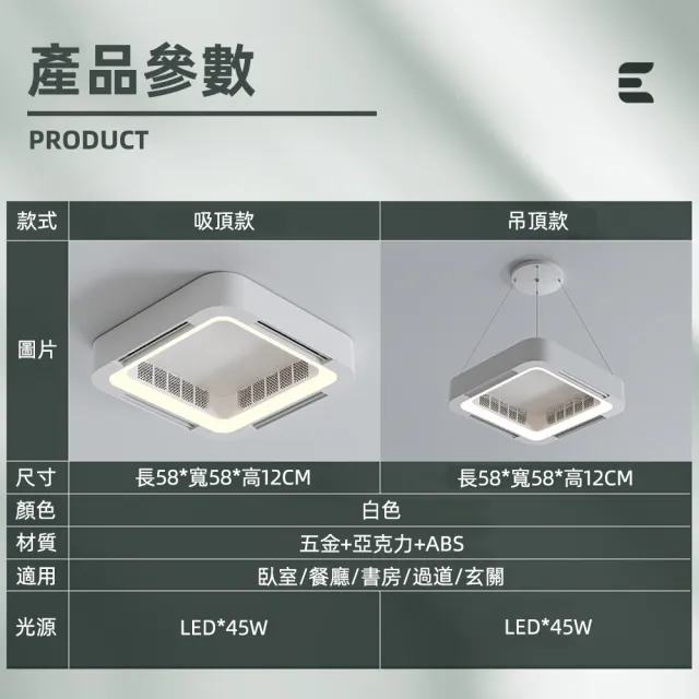 【RTAKO】led吸頂無葉風扇燈(三色調節/吸頂燈/風扇燈/無極調光/變頻風扇)