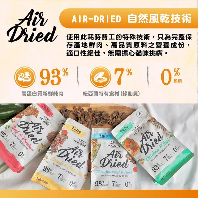 【ABSOLUTE HOLISTIC 超越巔峰】貓用鮮肉主食肉片500g(貓飼料、貓主食、無穀鮮食肉片)