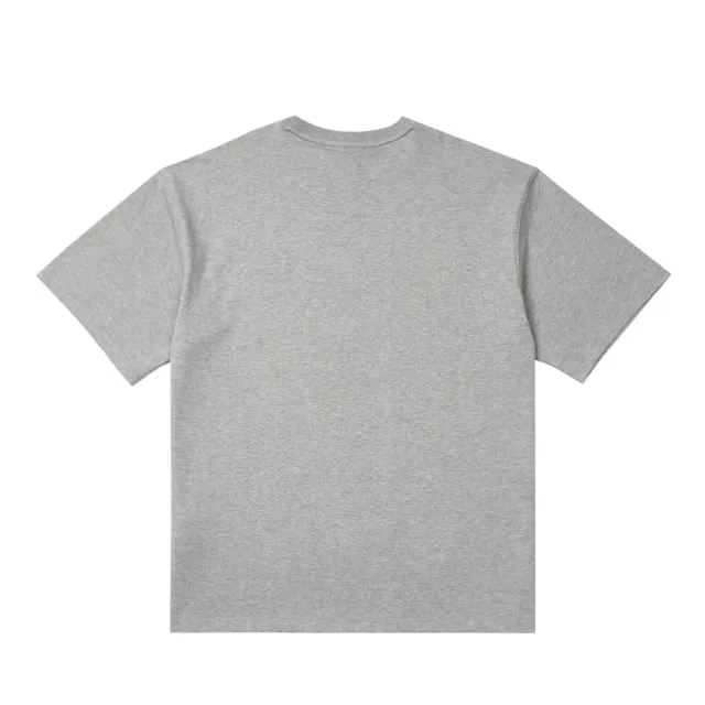 【Dickies】男女款羽灰色純棉胸前簡約刺繡Logo休閒短袖T恤｜DK012964CQ8