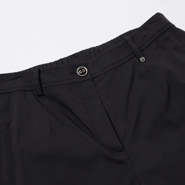 【ILEY 伊蕾】時尚都會風棉寬褲(黑色；M-2L；1242016756)