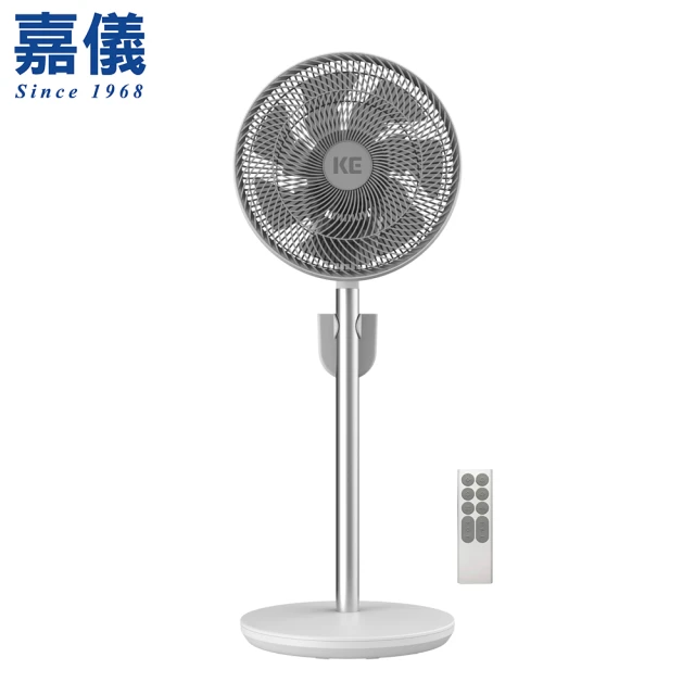 嘉儀嘉儀 DC變頻全功能搖控12吋立扇 KEF-242(可搭配USB使用/六段風量/定時關機)