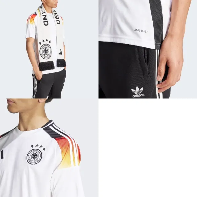 【adidas 愛迪達】足球衣 Germany 24 Home Jersey 男款 白 黑橘 德國隊 主場球衣 電繡 愛迪達(IP8139)