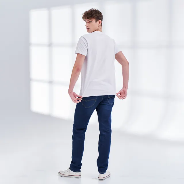 【Lee】出清品-男裝 牛仔褲 / 731 中腰舒適小直筒 中深藍洗水(LL210050BGS)