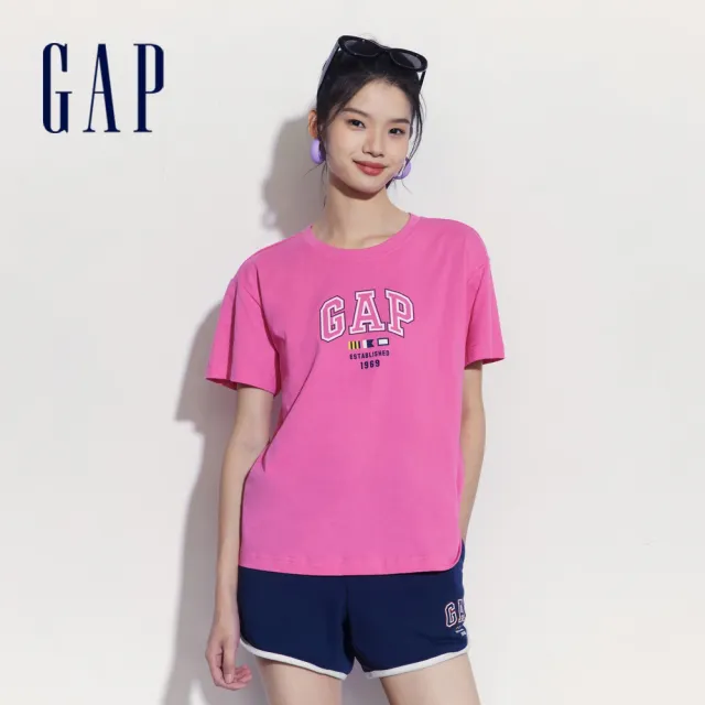 【GAP】女裝 Logo/小熊印花圓領短袖T恤 親膚系列-多款任選(465242&465249&465251)