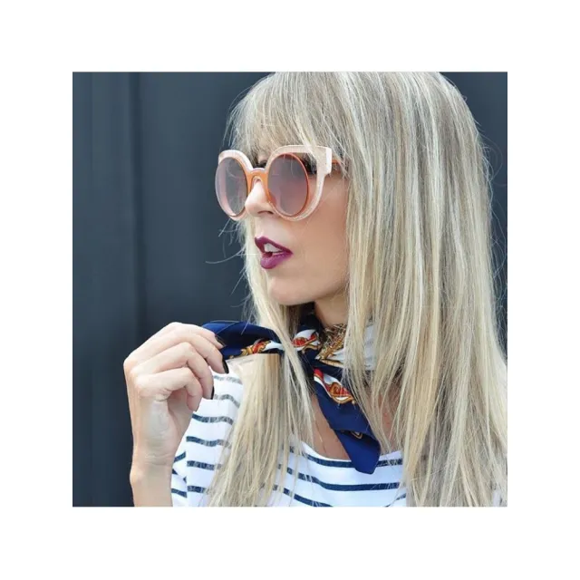 【FENDI 芬迪】-時尚造型 太陽眼鏡FF0137S(橘色)