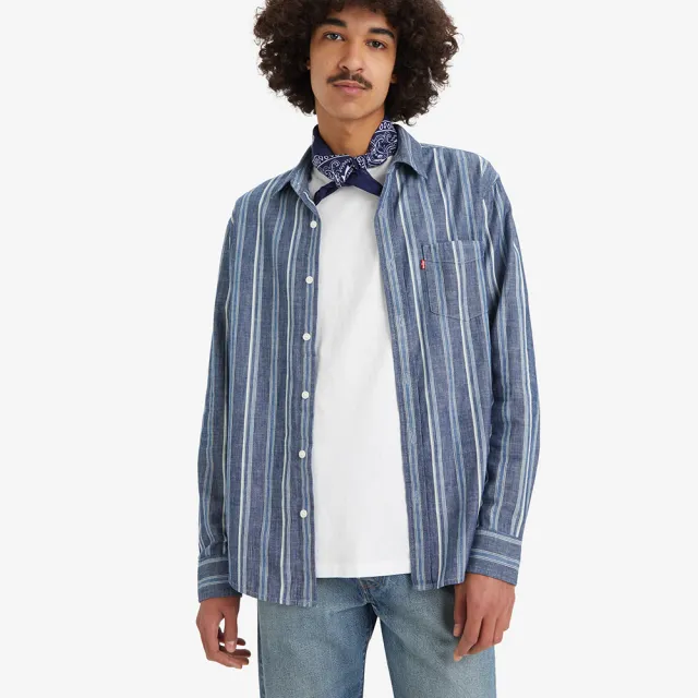 【LEVIS 官方旗艦】男款 經本款長袖襯衫 人氣新品 85746-0151