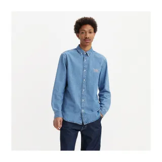 【LEVIS 官方旗艦】Workwear工裝系列男款 寬鬆丹寧牛仔襯衫 人氣新品 A8643-0000