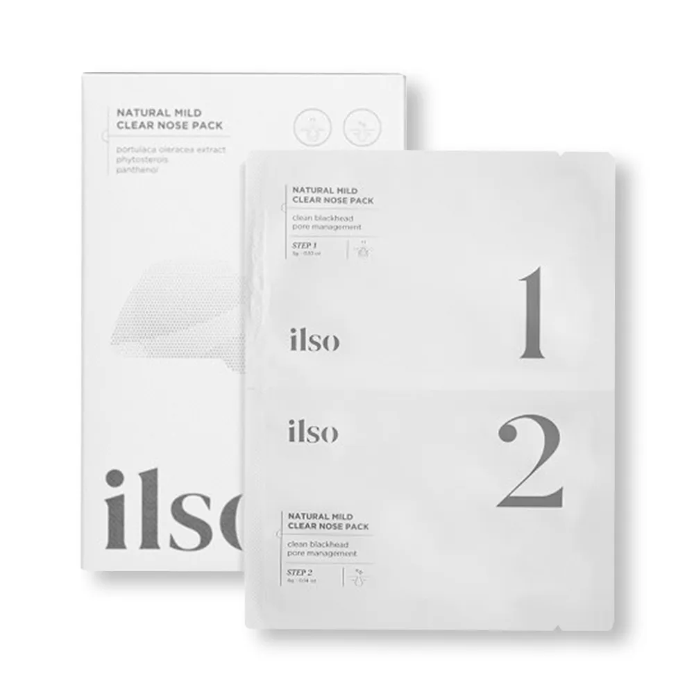 即期品【ilso】清肌紓緩鼻貼 竹炭加強款 5入組(效期至2024/12/27 去黑頭鼻貼 鼻頭粉刺 鼻頭貼)