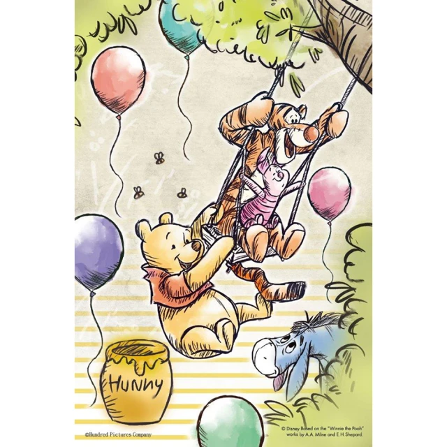 HUNDRED PICTURES 百耘圖 Winnie The Pooh 小熊維尼2鐵盒拼圖36片(迪士尼)