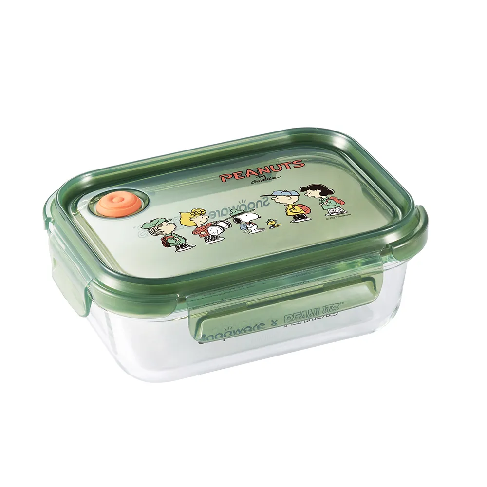 【CorelleBrands 康寧餐具】SNOOPY耐熱玻璃保鮮盒660ml