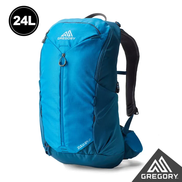 【Gregory】24L ZULU LT 多功能 背包 登山包 地平線藍  牧草綠(透氣背板 臀帶 單日登山包 健行包 水袋包)