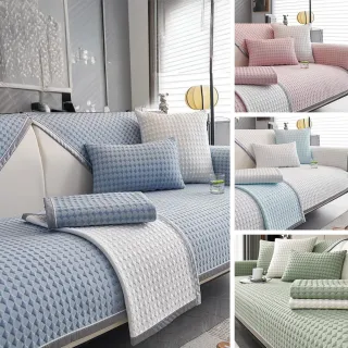 【半島良品】黑科技涼感防貓抓沙發墊防滑沙發墊 涼席涼墊/1人座/扶手巾(可洗衣機洗/多款顏色可挑選)