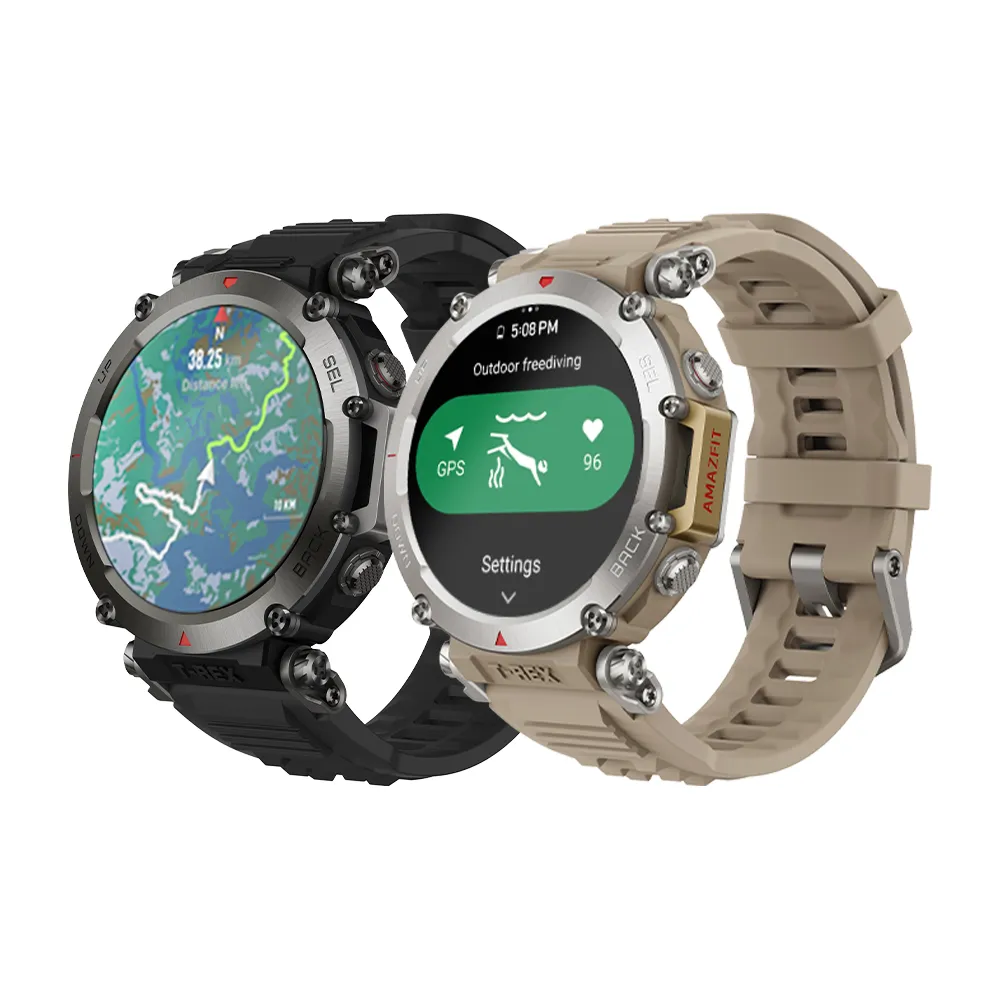【Amazfit 華米】T-Rex Ultra 47mm 軍規全方位戶外運動雙頻GPS健康智慧手錶(1.39吋/超長續航/30m潛水)