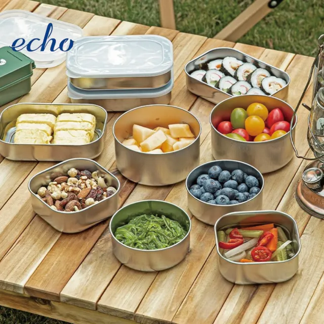 【ECHO】日本製ECHO不鏽鋼保鮮盒340ml(保鮮盒 日本ECHO)