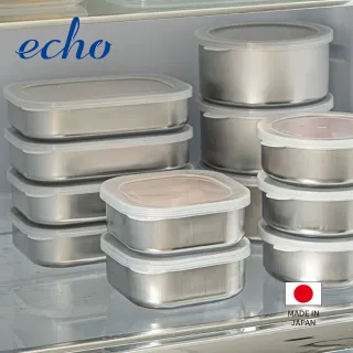 【ECHO】日本製ECHO不鏽鋼保鮮盒420ml(保鮮盒 日本ECHO)