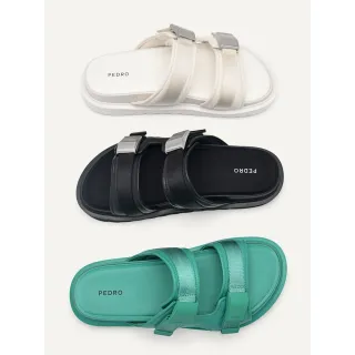【PEDRO】Petra雙綁帶涼鞋-白色/綠色(小CK高端品牌)