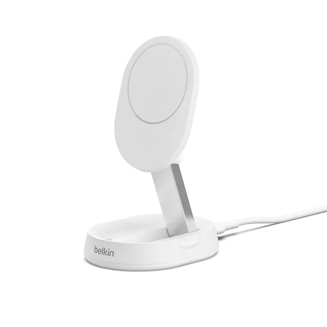 【BELKIN】WIA008 BoostCharge Pro Qi2 15W 折疊式磁性無線充電座 黑/白 2款任選(Qi2無線充)