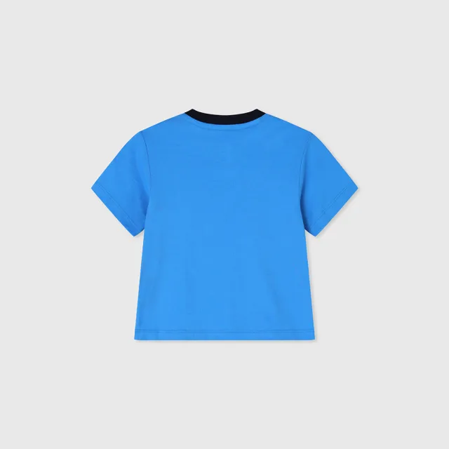 【GAP】男幼童裝 Logo純棉趣味印花圓領短袖T恤-藍色(465402)