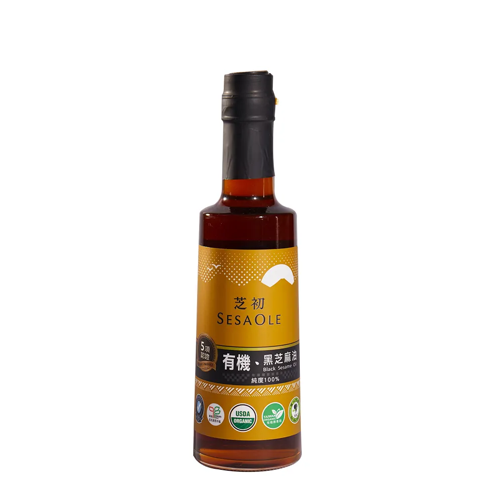 【芝初】有機黑芝麻油310ml