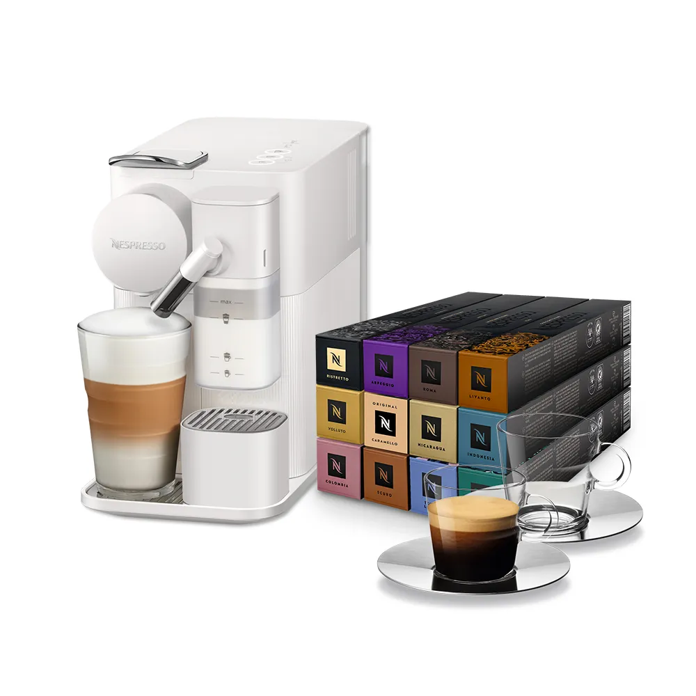 【Nespresso】膠囊咖啡機 Lattissima One(探索禮盒120顆迎新會員組)