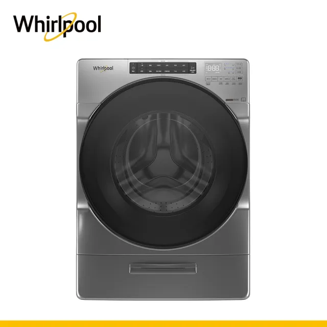 【Whirlpool 惠而浦】福利品 17公斤 Load & Go蒸氣洗脫烘變頻滾筒洗衣機(8TWFC6820LC)