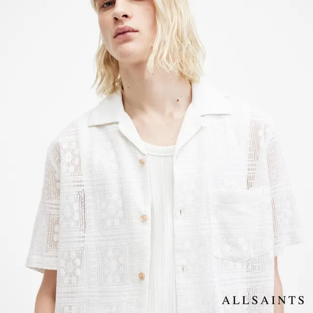【ALLSAINTS】CALETA 細緻蕾絲夏威夷襯衫(舒適版型)