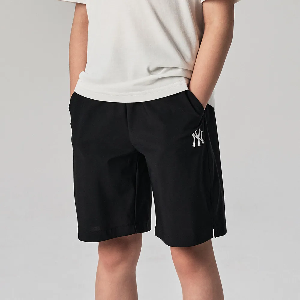 【MLB】KIDS 抗UV防曬運動短褲 童裝 紐約洋基隊(7ASMB0543-50BKS)