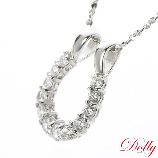 【DOLLY】0.60克拉 輕珠寶18K金鑽石項鍊