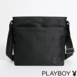 【PLAYBOY】下沉式斜背包 Black Aurora系列(黑色)