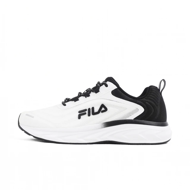 FILA 慢跑鞋 男鞋 運動鞋 緩震 白黑 1-J925X-100