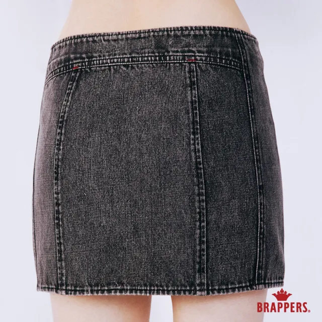 【BRAPPERS】女款 Boy friend系列-全棉短裙(雪花黑)