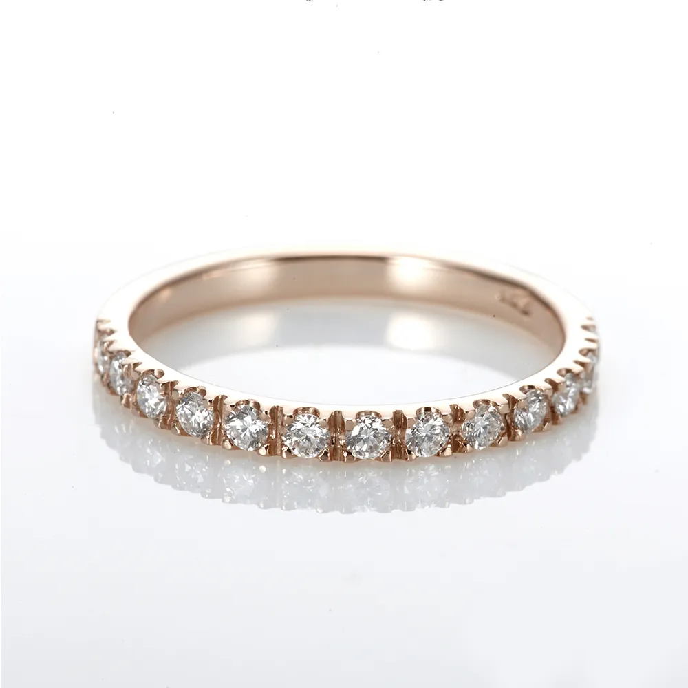 【DOLLY】0.30克拉 輕珠寶18K玫瑰金鑽石戒指