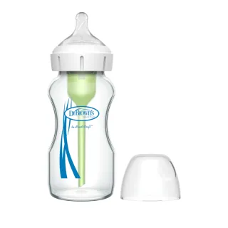 【Dr.Brown’s 布朗博士】零負壓導流寬口玻璃奶瓶270ml