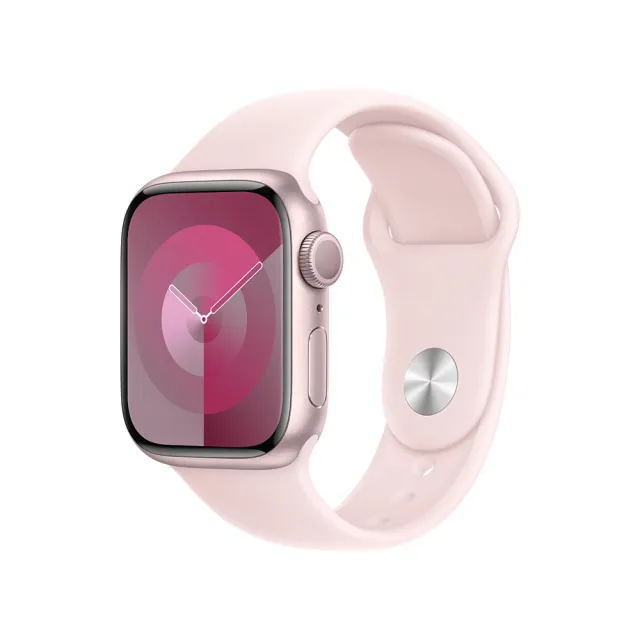 不鏽鋼錶帶組【Apple】Apple Watch S9 GPS 41mm(鋁金屬錶殼搭配運動型錶帶)