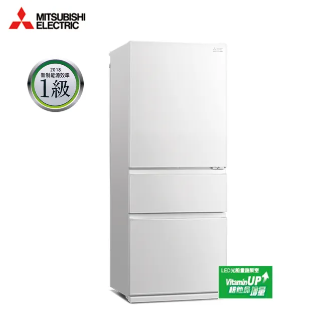 【MITSUBISHI 三菱電機】450L一級能效變頻右開3門冰箱(MR-CGX45EP-GWH-C)