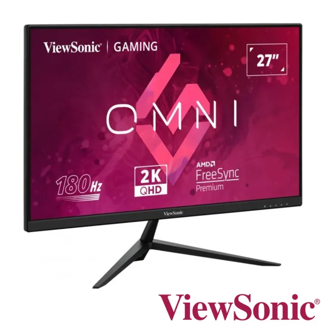 【ViewSonic 優派】VX2728-2K 27型 IPS 2K 180Hz 電競遊戲螢幕(FreeSync/HDR10/內建喇叭/0.5ms)