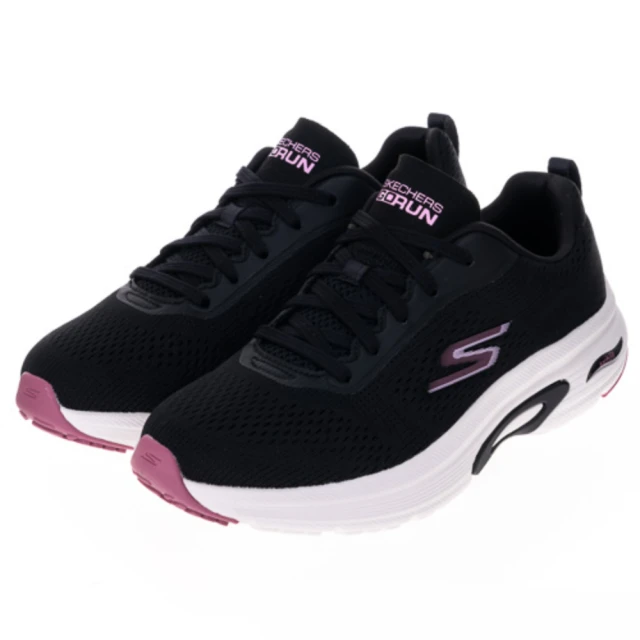 SKECHERSSKECHERS 慢跑鞋 女鞋 運動鞋 緩震 GO RUN ARCH FIT 黑粉 128953BKRS