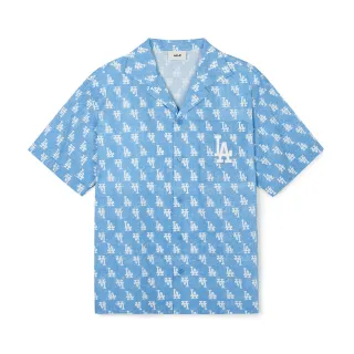 【MLB】仿丹寧襯衫 Monogram系列 洛杉磯道奇隊(3AWSM0243-07BLP)