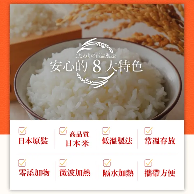 【IRIS】日本直送即食白飯 180g×20入裝(熟食 即食飯盒 米 日本米 分裝包 新鮮 微波)