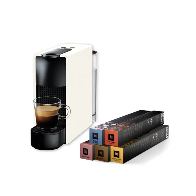 【Nespresso】膠囊咖啡機 Essenza Mini(訂製咖啡時光50顆組)