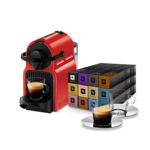 【Nespresso】膠囊咖啡機 Inissia(探索禮盒120顆迎新會員組)