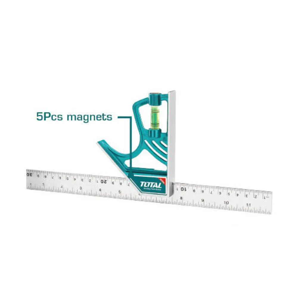 【TOTAL】強磁活動角尺 TMT653005(角度尺 測量尺 測量儀 鋼尺 水平尺)