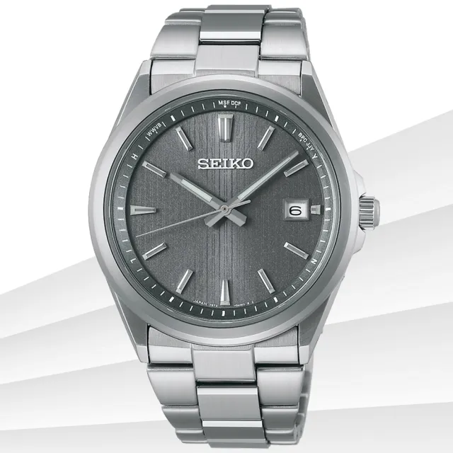 【SEIKO 精工】CS系列 簡約太陽能電波腕錶 禮物推薦 送禮首選(SBTM347J/7B72-0AK0N)