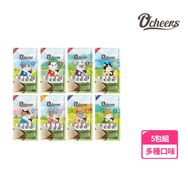 Ocheers 歡樂城市 歡樂肉泥15g*4入 5包組(貓肉泥)