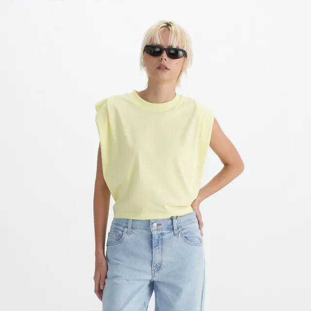 【LEVIS 官方旗艦】女款綁帶無袖背心 Performance Cool 人氣新品 0019Q-0001