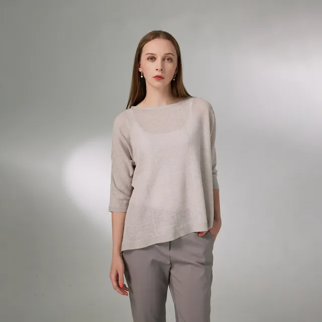 【giordano ladies】24SS_不對稱設計針織上衣(02354042)