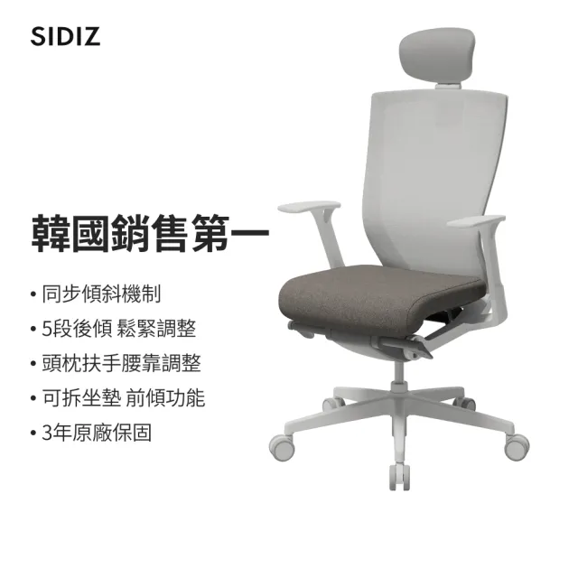 【SIDIZ】T50 高階人體工學椅 5色可選 辦公椅 電腦椅 透氣網椅(辦公椅 電腦椅 透氣網椅)