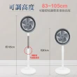 【勳風】省電型9吋渦流空氣循環扇/立扇/HFB-K7508/2入組(高低升降/自動擺頭)