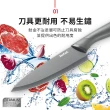 【Tefal 特福】鈦金系列12CM不沾日式主廚刀/三德刀